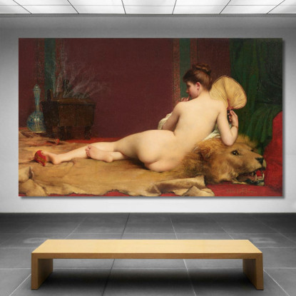 Odalisca Jules Joseph Lefebvre jle14 quadro stampato su tela