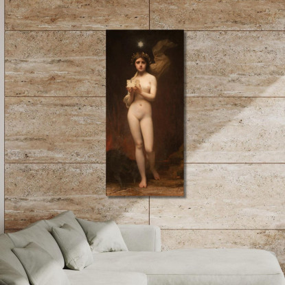 Pandora Jules Joseph Lefebvre jle15 quadro stampato su tela