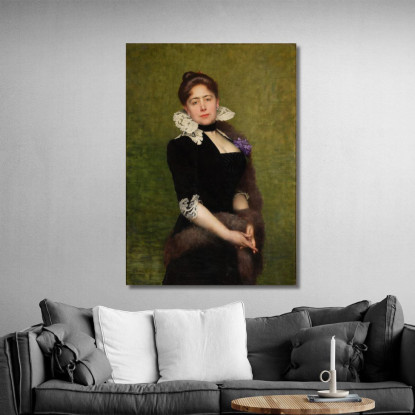 Ritratto Di Una Signora Jules Joseph Lefebvre jle16 quadro stampato su tela
