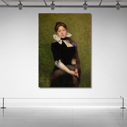 Ritratto Di Una Signora Jules Joseph Lefebvre jle16 quadro stampato su tela