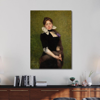 Ritratto Di Una Signora Jules Joseph Lefebvre jle16 quadro stampato su tela