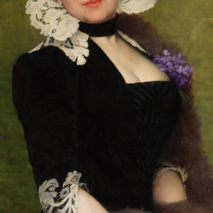 Ritratto Di Una Signora Jules Joseph Lefebvre jle16 quadro stampato su tela