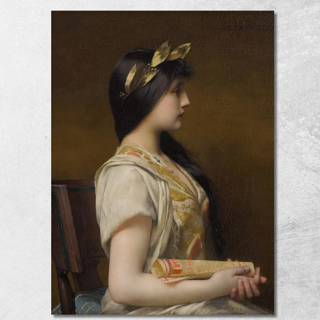 Saffo Jules Joseph Lefebvre jle18 quadro stampato su tela