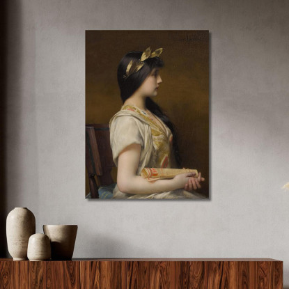 Saffo Jules Joseph Lefebvre jle18 quadro stampato su tela