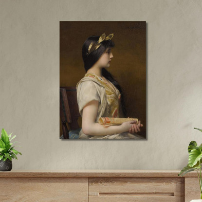 Saffo Jules Joseph Lefebvre jle18 quadro stampato su tela