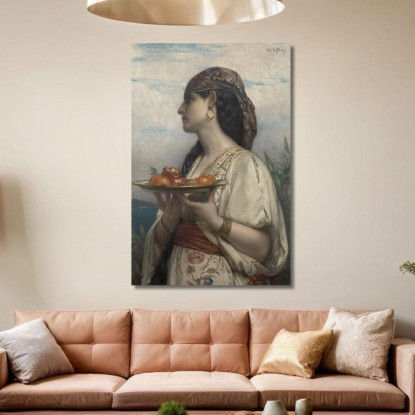 Schiava Con Una Ciotola Di Frutta Jules Joseph Lefebvre jle20 quadro stampato su tela