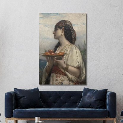 Schiava Con Una Ciotola Di Frutta Jules Joseph Lefebvre jle20 quadro stampato su tela