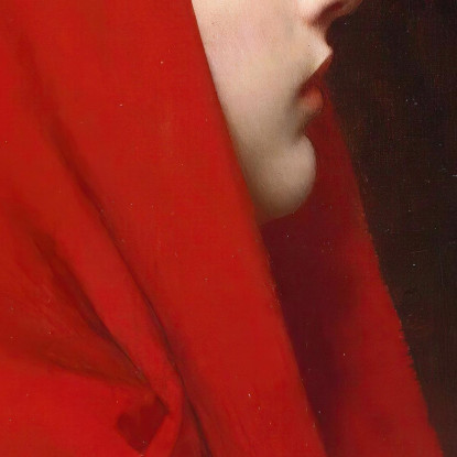 Il Mantello Rosso Jules Joseph Lefebvre jle22 quadro stampato su tela