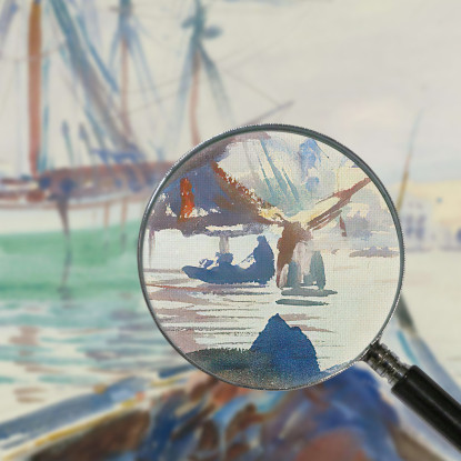 Summer On The Giudecca John Singer Sargent jss294 quadro stampato su tela