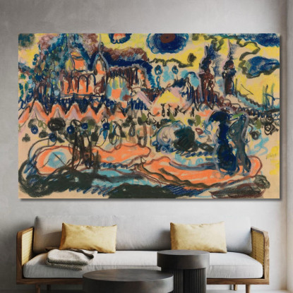 Scheveningen 2 Jules Schmalzigaug jsh20 quadro stampato su tela
