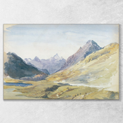 Cima Del Passo Bernina John Singer Sargent jss295 quadro stampato su tela