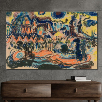 Scheveningen 2 Jules Schmalzigaug jsh20 quadro stampato su tela