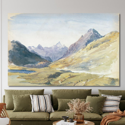Cima Del Passo Bernina John Singer Sargent jss295 quadro stampato su tela