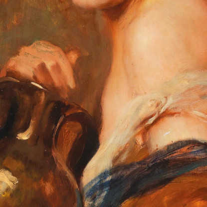 Bellezza Con Caraffa Di Vino Leopold Schmutzler lsc10 quadro stampato su tela