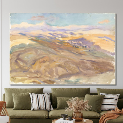 Tramonto John Singer Sargent jss297 quadro stampato su tela