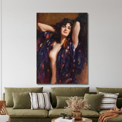 Sguardo Seducente Leopold Schmutzler lsc14 quadro stampato su tela