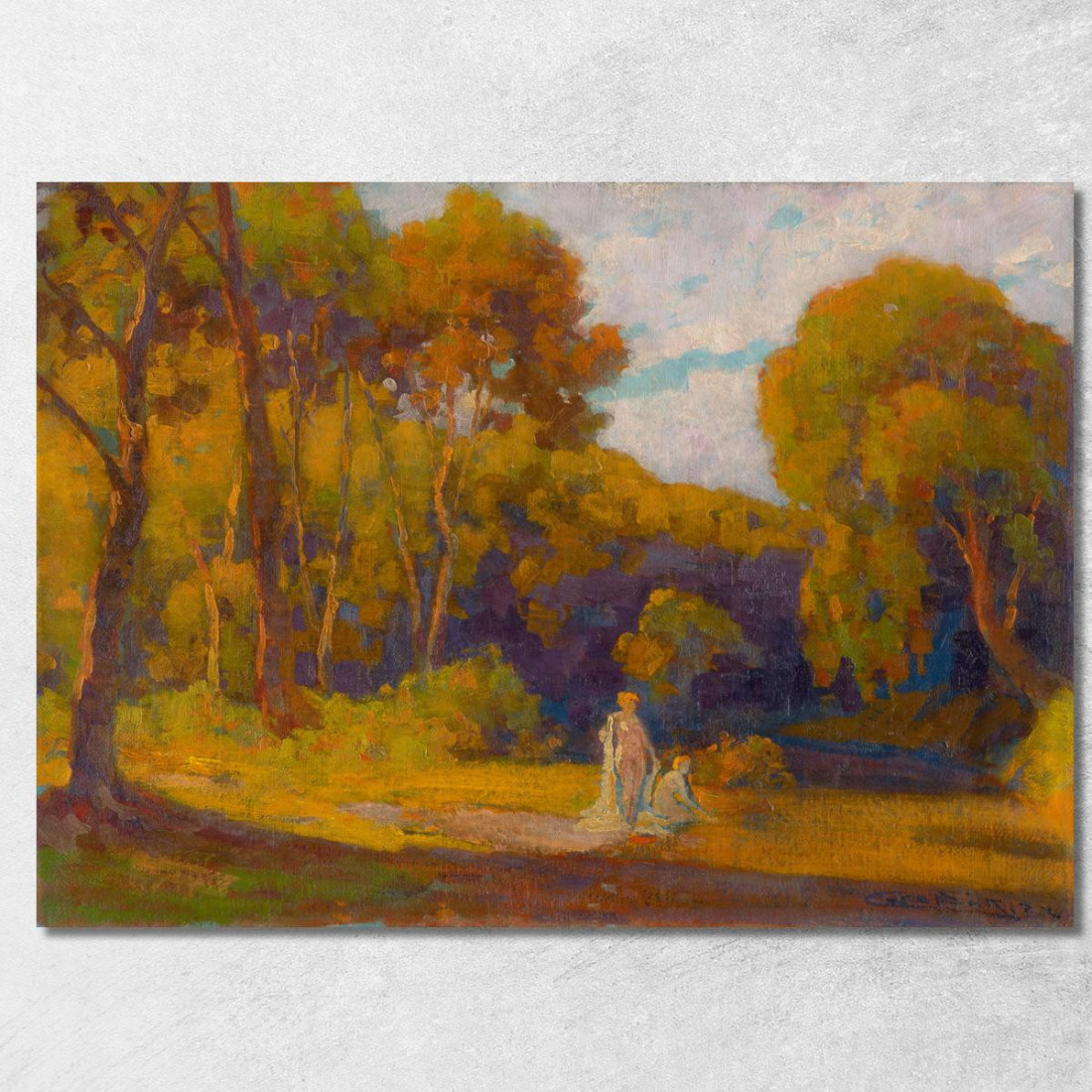 Al Tramonto Ľudovít Čordák lco5 quadro stampato su tela
