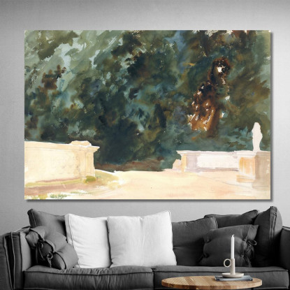 Terrazza E Giardini John Singer Sargent jss302 quadro stampato su tela