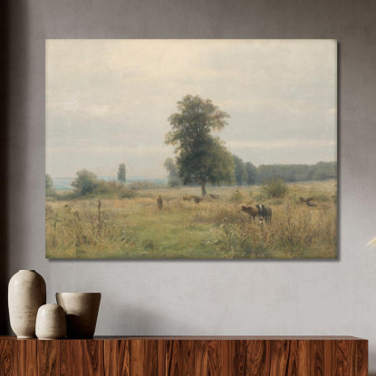Paesaggio Con Alberi Ľudovít Čordák lco43 quadro stampato su tela