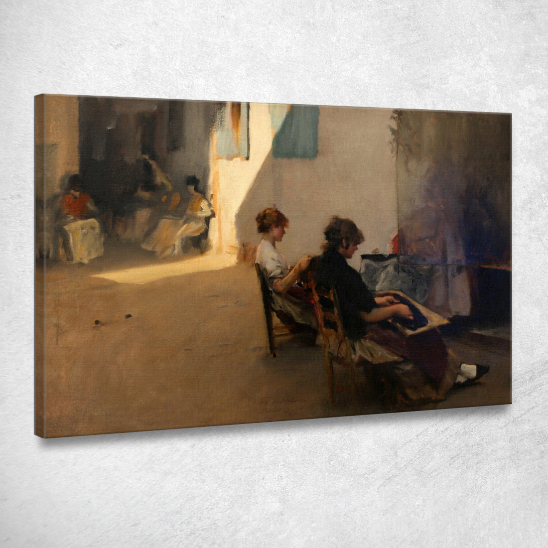 Le Infilaperle Di Venezia John Singer Sargent jss304 quadro stampato su tela