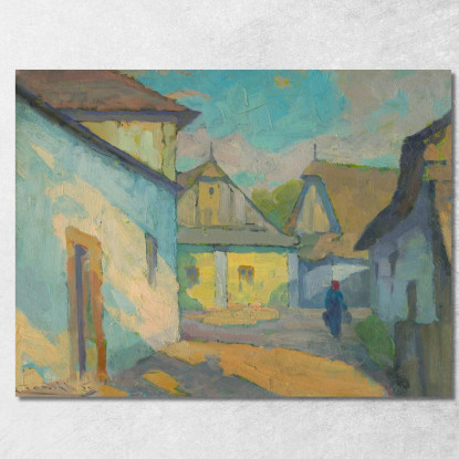 Motivo Da Un Villaggio Della Slovacchia Orientale Ľudovít Čordák lco50 quadro stampato su tela