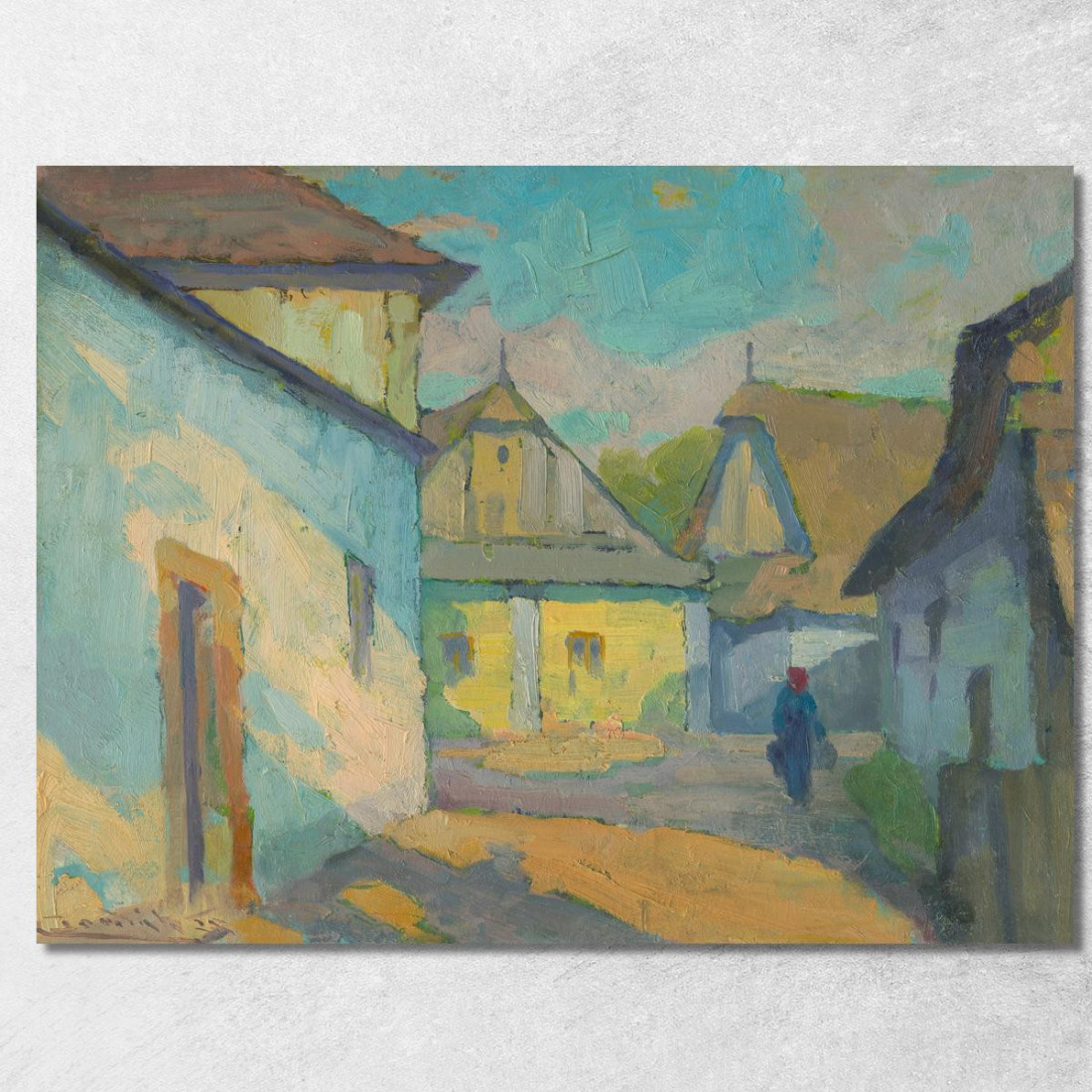 Motivo Da Un Villaggio Della Slovacchia Orientale Ľudovít Čordák lco50 quadro stampato su tela