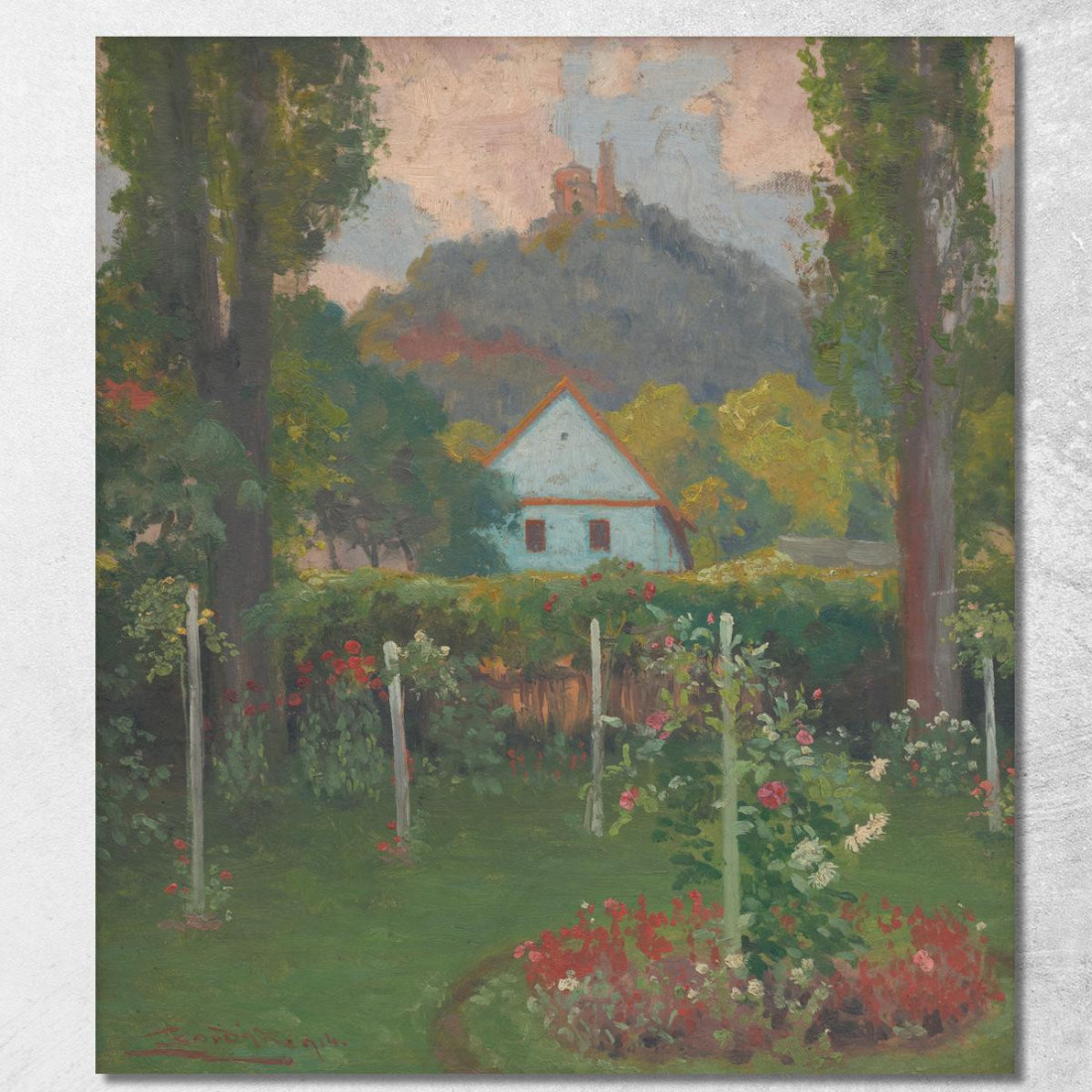 Sotto Il Castello Di Slanec Ľudovít Čordák lco54 quadro stampato su tela