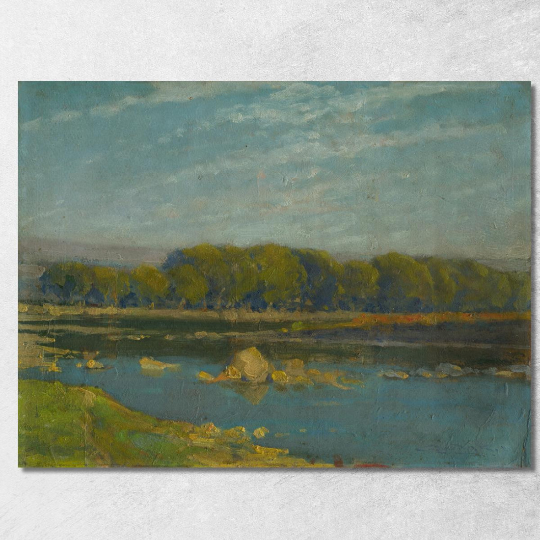 Presso Il Fiume Ľudovít Čordák lco59 quadro stampato su tela