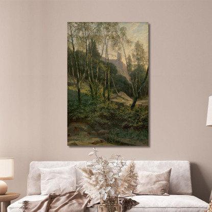 Castello Di Slanec Ľudovít Čordák lco69 quadro stampato su tela