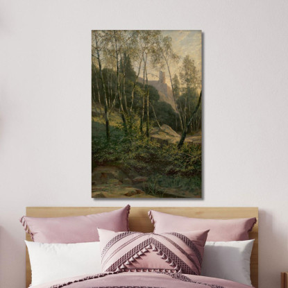 Castello Di Slanec Ľudovít Čordák lco69 quadro stampato su tela