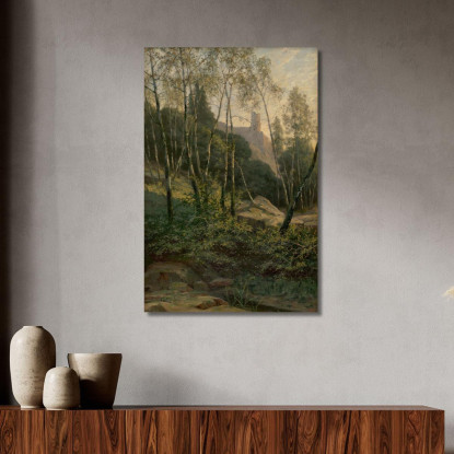 Castello Di Slanec Ľudovít Čordák lco69 quadro stampato su tela