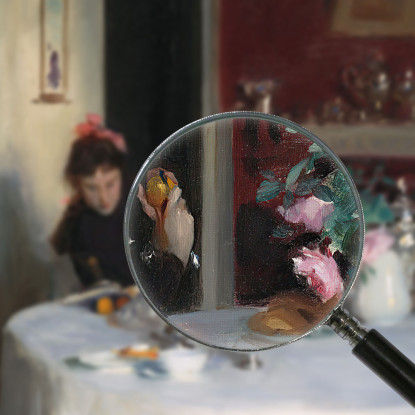 Il Tavolo Della Colazione John Singer Sargent jss306 quadro stampato su tela