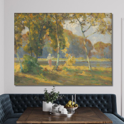 Paesaggio Estivo Con Betulle Ľudovít Čordák lco76 quadro stampato su tela