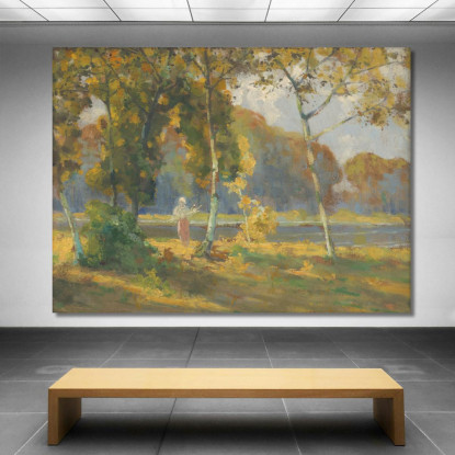 Paesaggio Estivo Con Betulle Ľudovít Čordák lco76 quadro stampato su tela