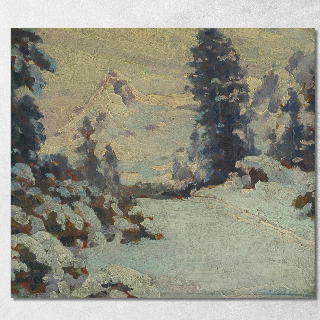 Paesaggio Invernale 2 Ľudovít Čordák lco89 quadro stampato su tela