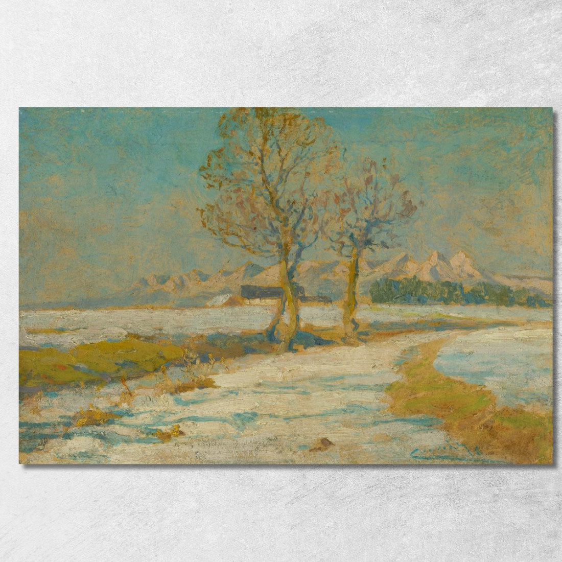 Paesaggio Invernale Sotto I Tatra Ľudovít Čordák lco90 quadro stampato su tela