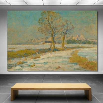 Paesaggio Invernale Sotto I Tatra Ľudovít Čordák lco90 quadro stampato su tela