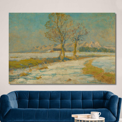 Paesaggio Invernale Sotto I Tatra Ľudovít Čordák lco90 quadro stampato su tela