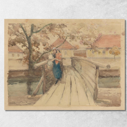 Ponte Di Legno Ľudovít Čordák lco93 quadro stampato su tela