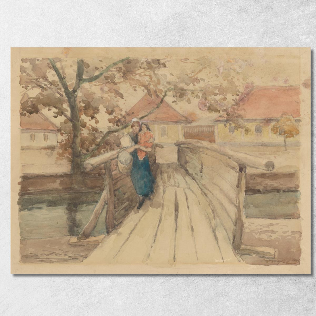 Ponte Di Legno Ľudovít Čordák lco93 quadro stampato su tela