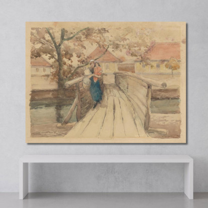 Ponte Di Legno Ľudovít Čordák lco93 quadro stampato su tela
