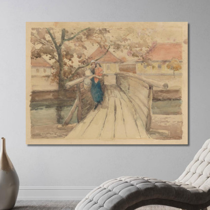 Ponte Di Legno Ľudovít Čordák lco93 quadro stampato su tela