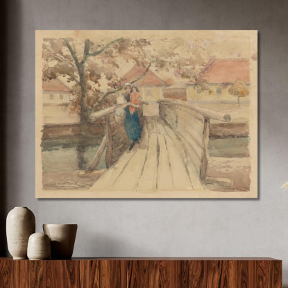 Ponte Di Legno Ľudovít Čordák lco93 quadro stampato su tela