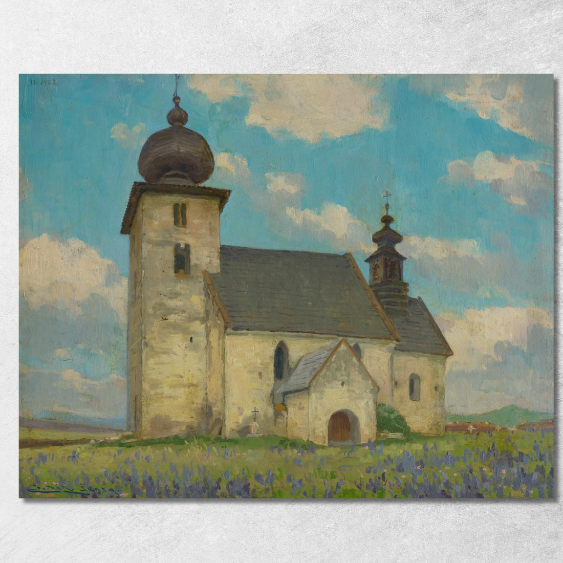 Chiesa Gotica Di Žehra Ľudovít Čordák lco98 quadro stampato su tela
