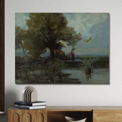 Grande Albero Presso Il Lago Ľudovít Čordák lco102 quadro stampato su tela