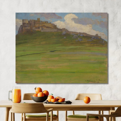 Castello Di Spiš Ľudovít Čordák lco106 quadro stampato su tela