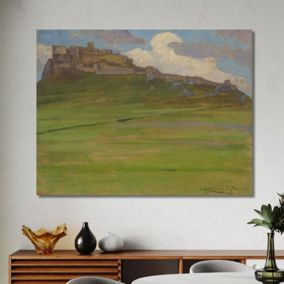 Castello Di Spiš Ľudovít Čordák lco106 quadro stampato su tela