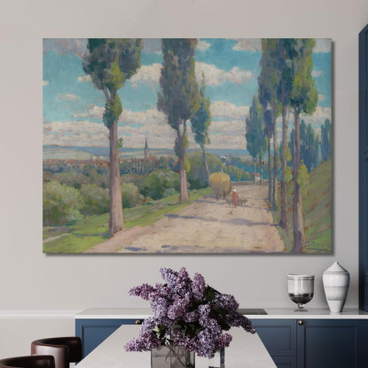 Vista Di Spišská Nová Ves Ľudovít Čordák lco108 quadro stampato su tela