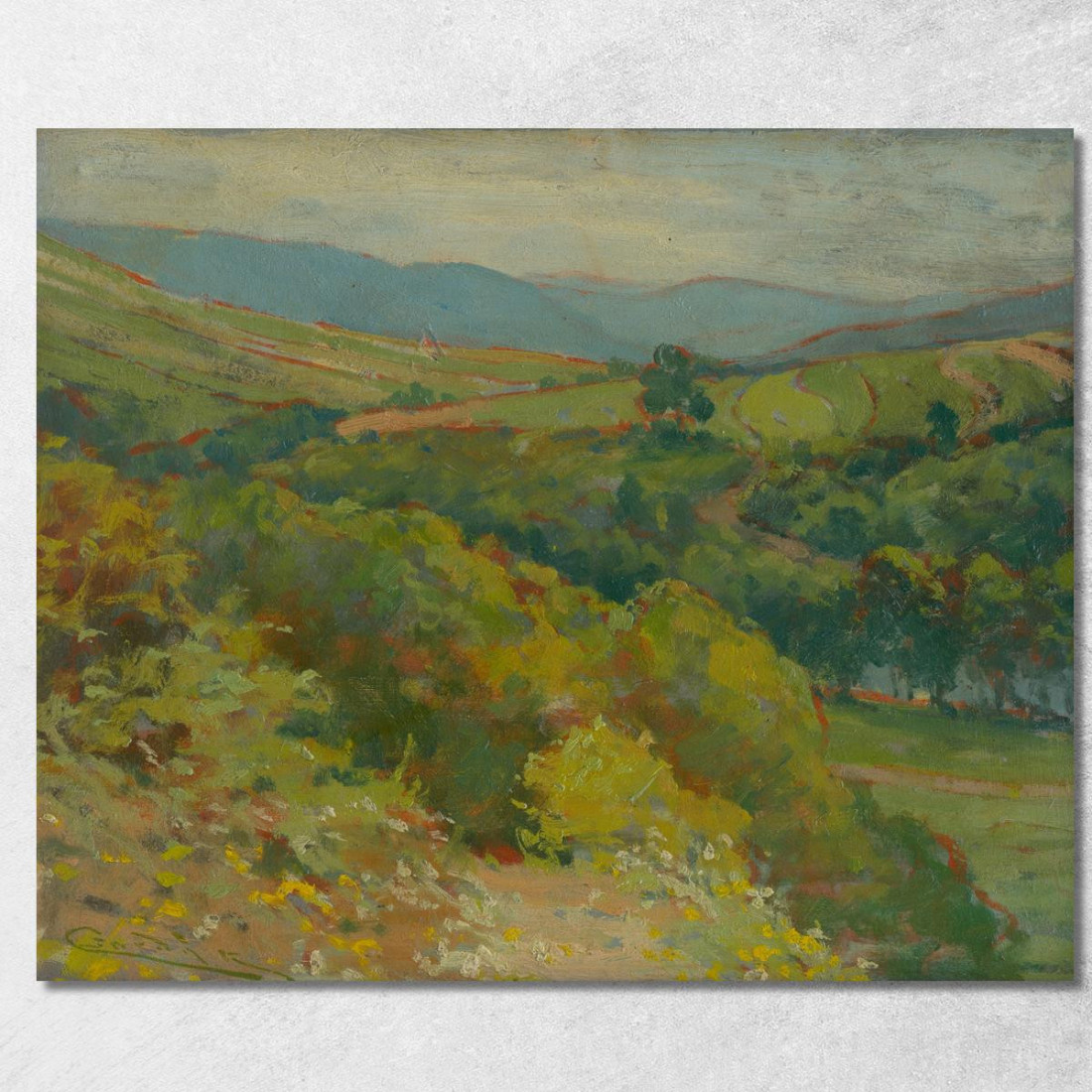 La Valle Del Hornád Presso Ťahanovce Ľudovít Čordák lco111 quadro stampato su tela