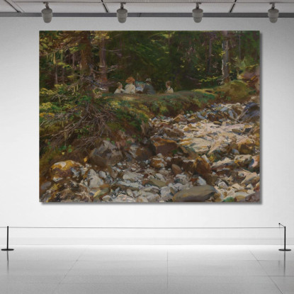 Il Maestro E I Suoi Allievi John Singer Sargent jss315 quadro stampato su tela